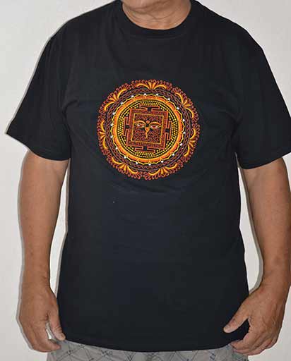 Embroidery Mandala Cotton Tee Shirts
