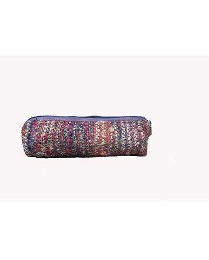 Recycled Silk Pencil Case