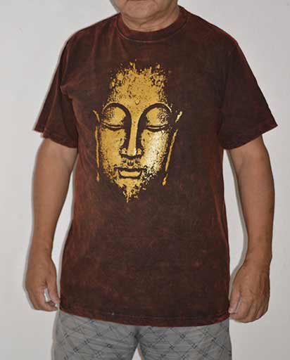 Buddha Face Cotton Tee Shirts