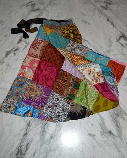 Silk Wrapper Patch Skirts | Hippie Clothes | Himalayan Exports