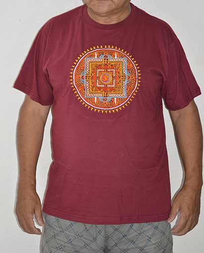 Embroidery OM Mandala Cotton Shirt