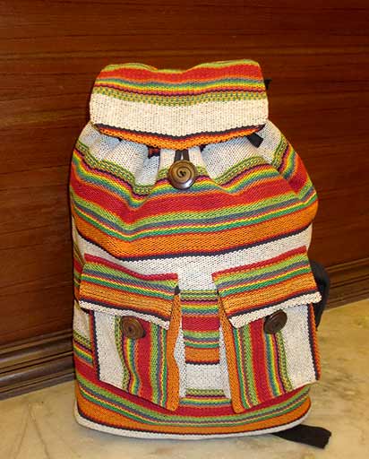 Nepalese Handwoven Cotton Rucksacks