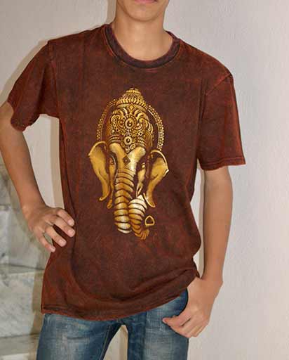 Ganesh Print Cotton T-Shirts