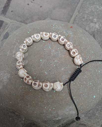 Handmade Resin Skull Bracelets