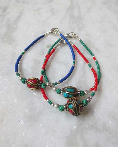 One Line Tibetan Bracelets | Jewelry | Himalayan Exports