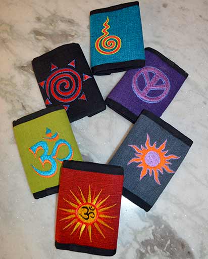 Embroidery Design Cotton Wallets