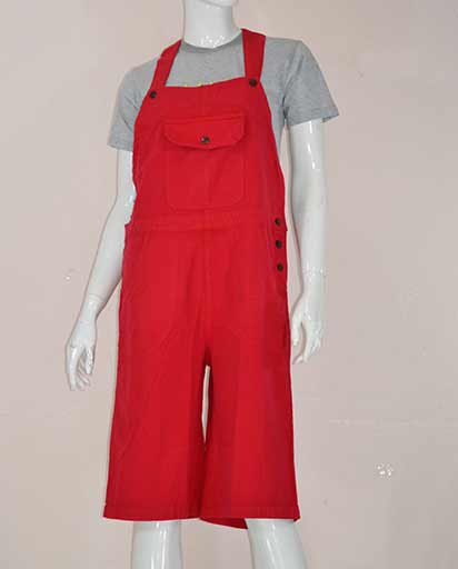 Knee Length Cotton Overalls