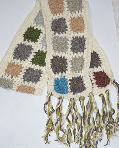 Hand Knitted Woolen Scarf