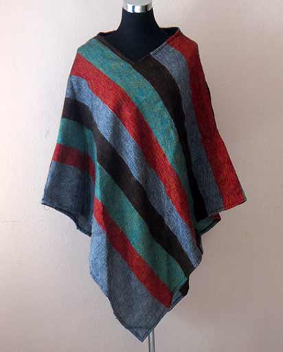 Nepalese Warm Woolen Ponchos | Himalayan Exports