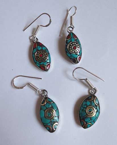 Nepali Jewelry Solid Brass Fashion Handcrafted Earring R-3085