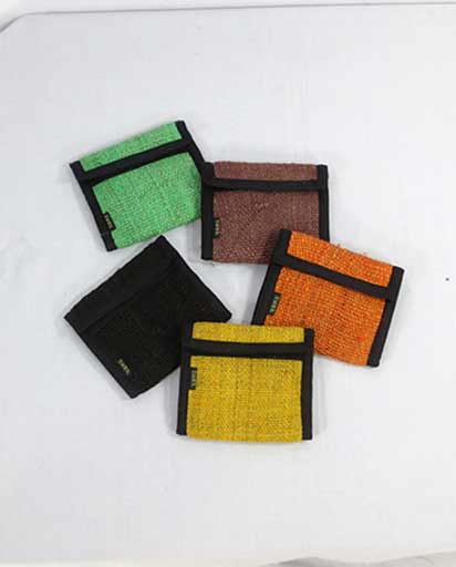 Colored Handmade Hemp Wallets