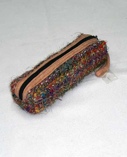 Recycled Silk Pencil Case