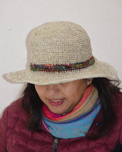 Recycle Silk Border Hemp Hats