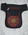 OM Embroidery Cotton Belt Bags