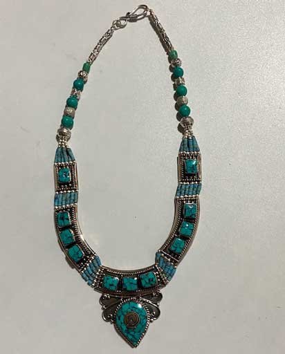 Handmade Stone Inlaid Necklace | Himalayan Exports