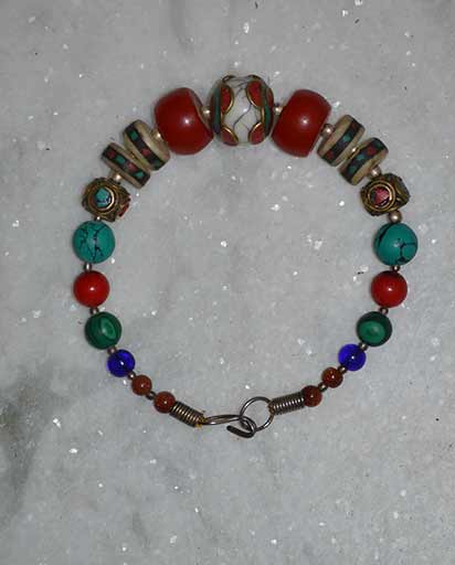 Handmade Nepalese Beads Bracelet