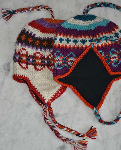 Tigerstars Nepalese Hand Knit Lion 100% Wool Hat 
