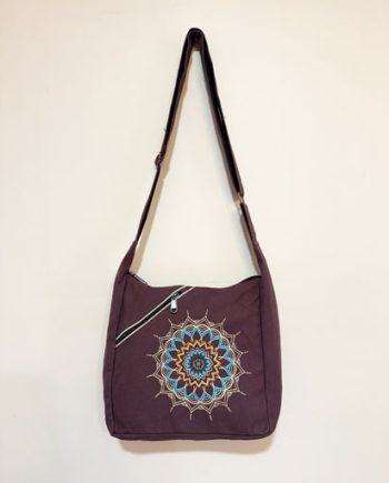 Front Embroidery Mandala Bag