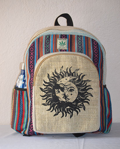 Sun Moon Hemp Backpack