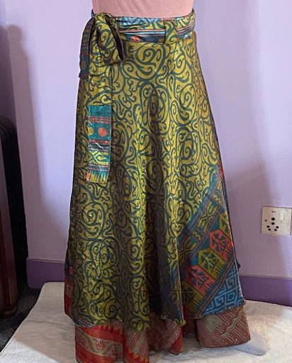 Silk Wrap Maxi Skirts | Hippie Clothes | Himalayan Exports