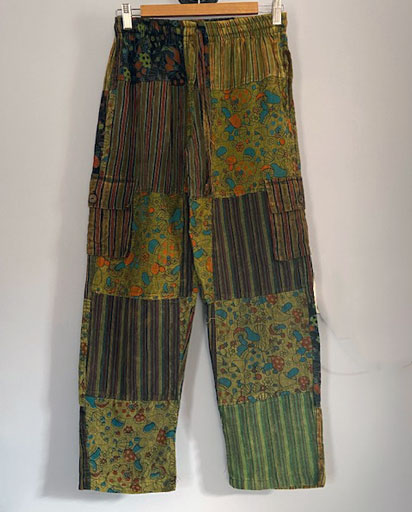Patchwork Zipped Top & Trousers Casual 2Pcs