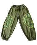 Side Patch Loose Cotton Trousers