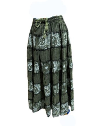 Stonewashed Layer Cotton Skirts